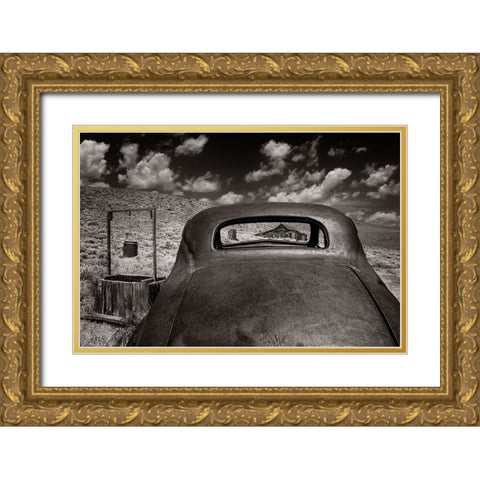 Prairie Home Gold Ornate Wood Framed Art Print with Double Matting by Perlow, Gary