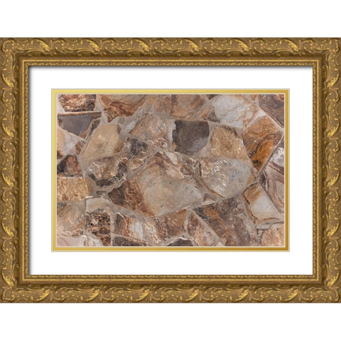 Texture 71 Gold Ornate Wood Framed Art Print with Double Matting by 1x Studio III