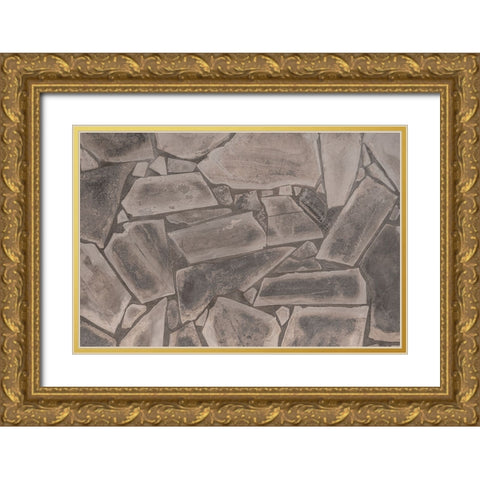 Texture 75 Gold Ornate Wood Framed Art Print with Double Matting by 1x Studio III