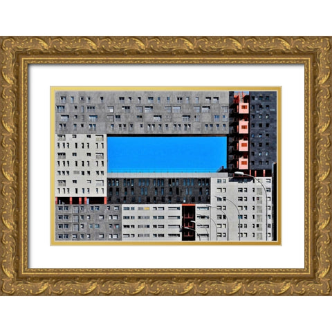 Architecture - Madrid Spain Gold Ornate Wood Framed Art Print with Double Matting by Orbach, Arnon