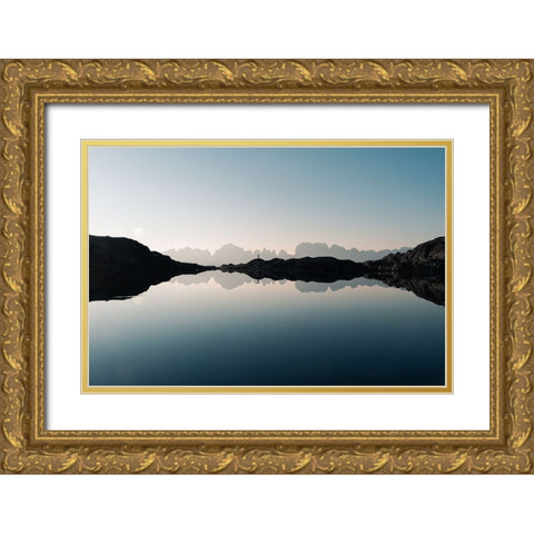 Freedom Gold Ornate Wood Framed Art Print with Double Matting by Zadra, Francesco