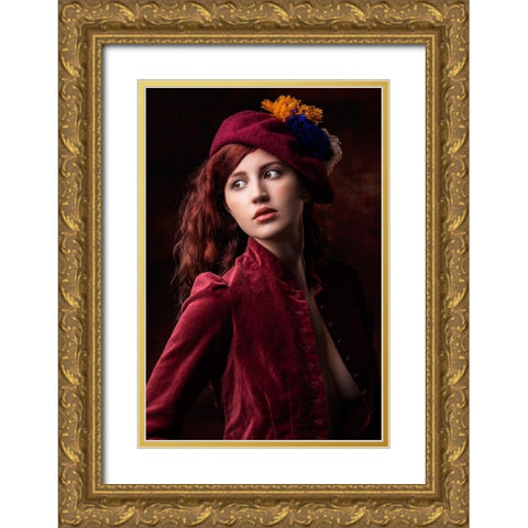 From Days Gone By Gold Ornate Wood Framed Art Print with Double Matting by Slotboom, Jan