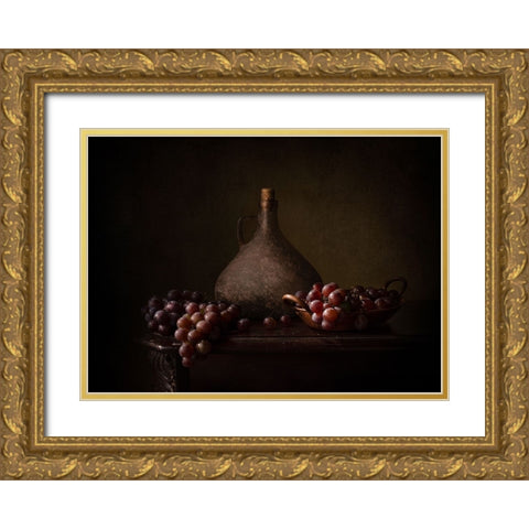 Somewhere In Time Gold Ornate Wood Framed Art Print with Double Matting by Perfoncio, Margareth