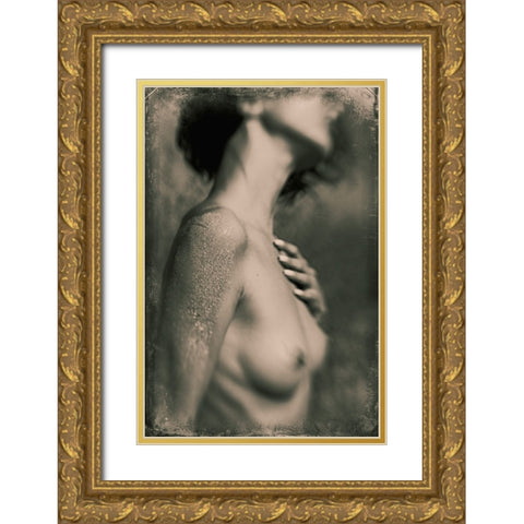 Untitled Gold Ornate Wood Framed Art Print with Double Matting by Bousca, Bogdan