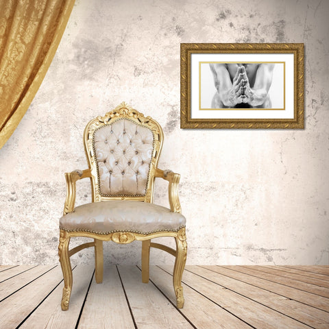 Pray Gold Ornate Wood Framed Art Print with Double Matting by Allmaier, Michael