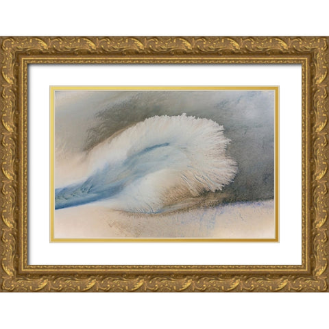 Cape Sands Gold Ornate Wood Framed Art Print with Double Matting by Esposito, Ed