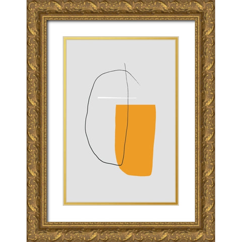 All That Matters Gold Ornate Wood Framed Art Print with Double Matting by Uplusmestudio