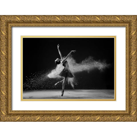 Balance Gold Ornate Wood Framed Art Print with Double Matting by Aditya, Rawisyah