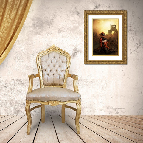 Limbo Gold Ornate Wood Framed Art Print with Double Matting by Kiciak, Christophe