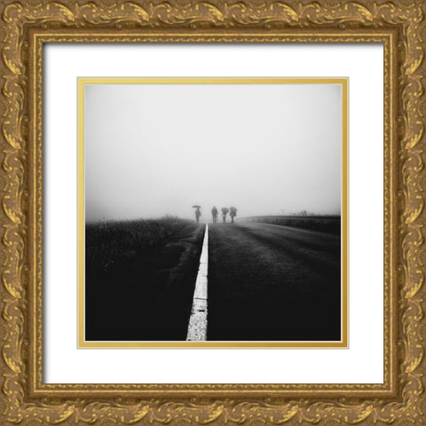 Together Gold Ornate Wood Framed Art Print with Double Matting by Kuavi, Robert