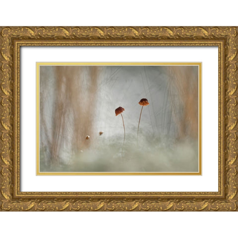 Two And Two Gold Ornate Wood Framed Art Print with Double Matting by Gapur Dayak, Abdul