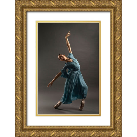 Untitled Gold Ornate Wood Framed Art Print with Double Matting by Fridman, Eleonora