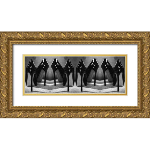 ROW Gold Ornate Wood Framed Art Print with Double Matting by Schottstaedt, Erik
