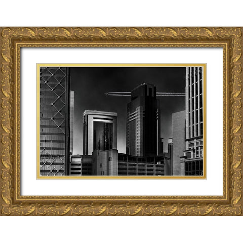 1 Million Gold Ornate Wood Framed Art Print with Double Matting by Alsharif, Yahia