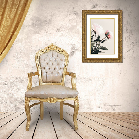 Peony 23 Gold Ornate Wood Framed Art Print with Double Matting by 1x Studio III