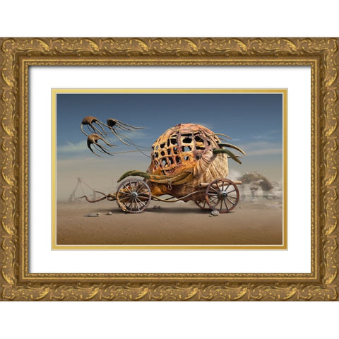 The Lost Carriage Gold Ornate Wood Framed Art Print with Double Matting by Penchev, Radoslav