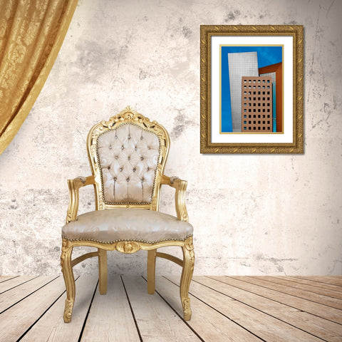 Facade - Tel AvIV Jaffa Gold Ornate Wood Framed Art Print with Double Matting by Orbach, Arnon