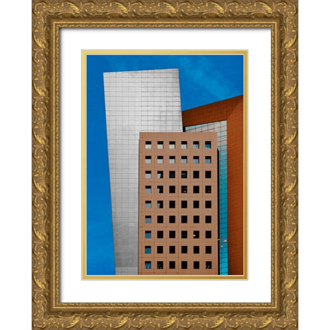 Facade - Tel AvIV Jaffa Gold Ornate Wood Framed Art Print with Double Matting by Orbach, Arnon