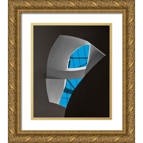 Architecture - Guggenheim Museum-Bilbao - Spain Gold Ornate Wood Framed Art Print with Double Matting by Orbach, Arnon