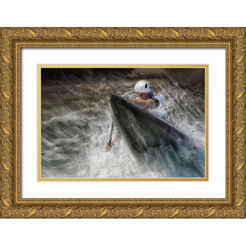 In The Direction Gold Ornate Wood Framed Art Print with Double Matting by Malovrh, Milan