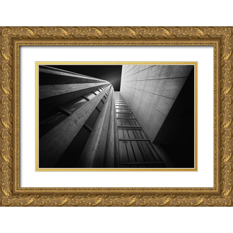 Prior Gold Ornate Wood Framed Art Print with Double Matting by Vazan, Karol