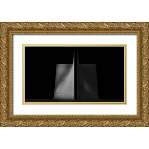 Cathedral Gold Ornate Wood Framed Art Print with Double Matting by Li, Jinghua