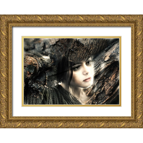 Amalgamation Gold Ornate Wood Framed Art Print with Double Matting by Pansky, Rachel