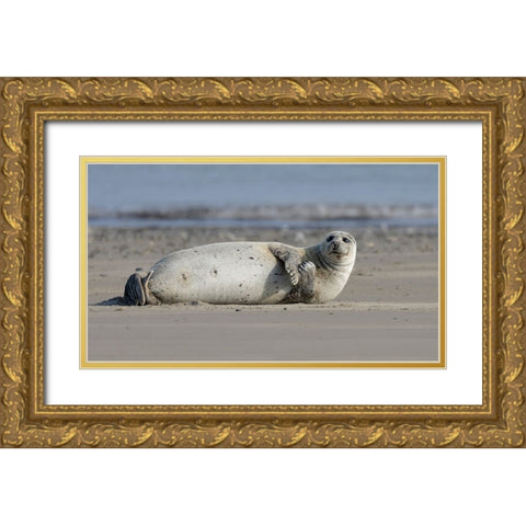 Lazy Sunday Afternoon Gold Ornate Wood Framed Art Print with Double Matting by Engelbos, Mieke