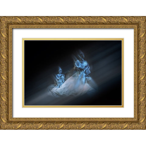 Towards Gold Ornate Wood Framed Art Print with Double Matting by Shawki, Mohamed