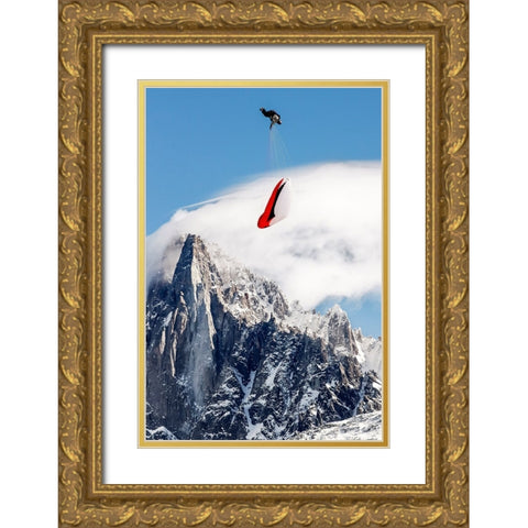 Infinity Tumbling Gold Ornate Wood Framed Art Print with Double Matting by Shu, Tristan