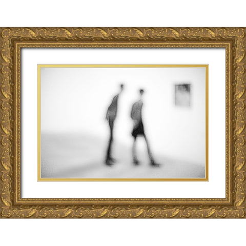 In The Art Gallery Gold Ornate Wood Framed Art Print with Double Matting by Schleicher-Schwarz, Roswitha