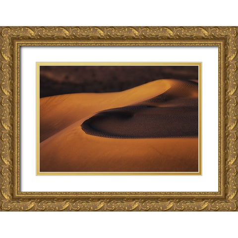 Sand Dunes (2) Gold Ornate Wood Framed Art Print with Double Matting by Qiu, Jenny