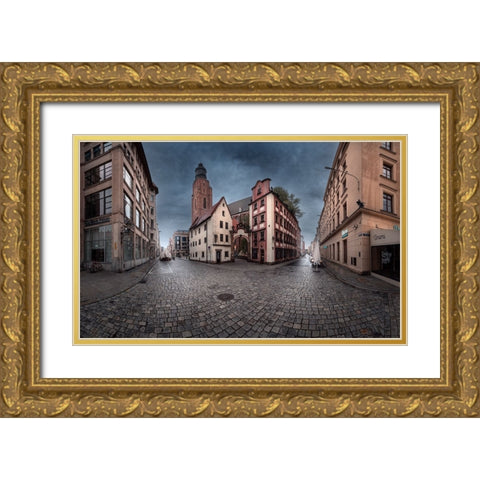 After Rain Gold Ornate Wood Framed Art Print with Double Matting by Derangowski, Lukasz