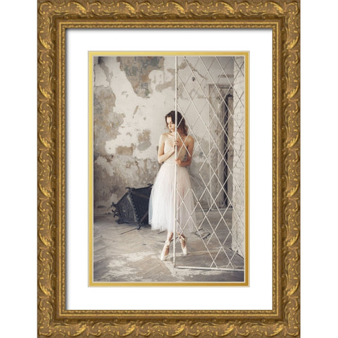 Grace were in her steps Gold Ornate Wood Framed Art Print with Double Matting by Bolgov (Axe), Ruslan