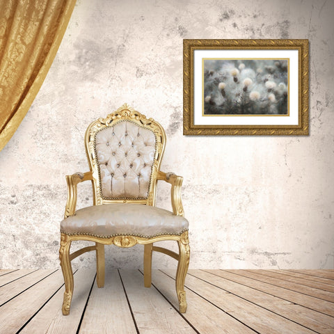 Free Fall Gold Ornate Wood Framed Art Print with Double Matting by Claes, Gilbert