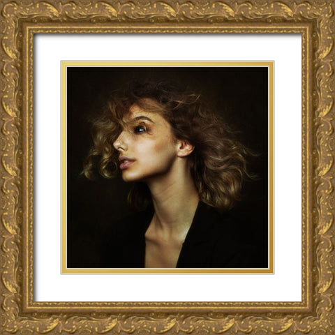 Nadin Gold Ornate Wood Framed Art Print with Double Matting by Rise, Zachar