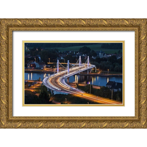 With Elegant Swing Gold Ornate Wood Framed Art Print with Double Matting by Batzdorf, Erhard