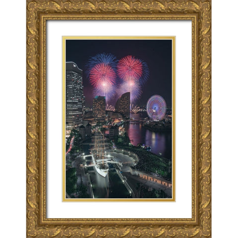 A Midsummer NightS Dream Gold Ornate Wood Framed Art Print with Double Matting by Senshu, Akemi