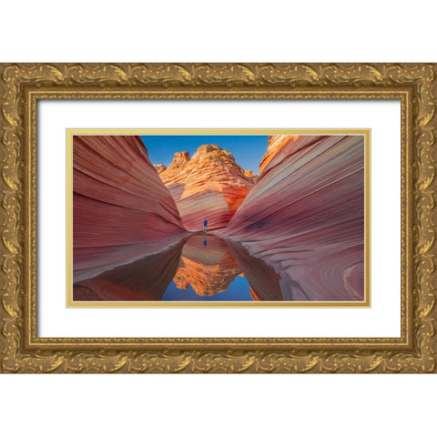 Microsoft Windows 7 Wallpaper Place + Gold Ornate Wood Framed Art Print with Double Matting by Xu, Kevin