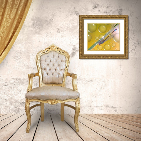 Anti-Heat Wave Dew... Gold Ornate Wood Framed Art Print with Double Matting by Dufour, Thierry
