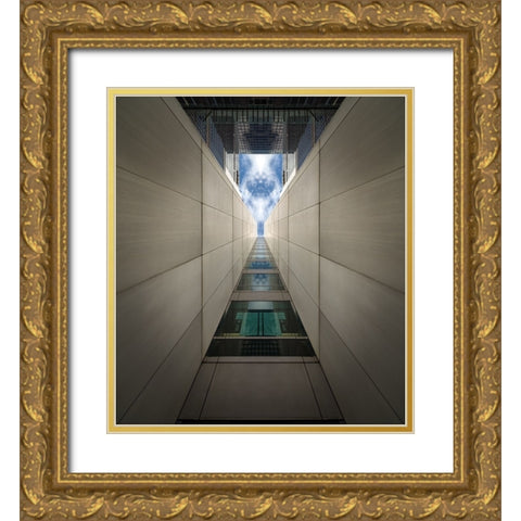 The Journey Gold Ornate Wood Framed Art Print with Double Matting by Chiodo, David