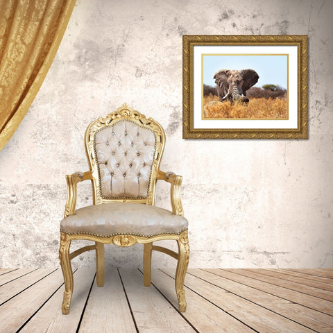 The Guard Gold Ornate Wood Framed Art Print with Double Matting by Groth, Claudia