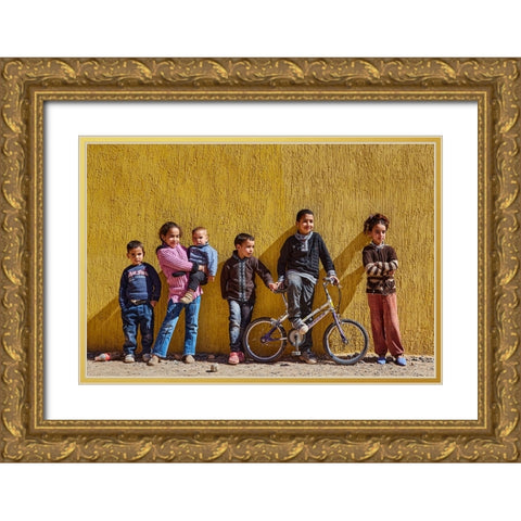 Class Photo Gold Ornate Wood Framed Art Print with Double Matting by Hershkovitz, Avital
