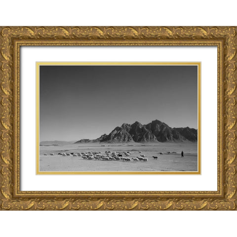 Shepherd Gold Ornate Wood Framed Art Print with Double Matting by Danial.F16