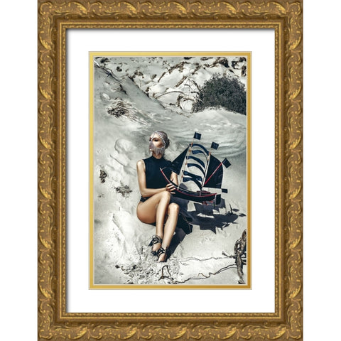 The Mystery Of Life Is A Reality To Experience Gold Ornate Wood Framed Art Print with Double Matting by Bolgov (Axe), Ruslan