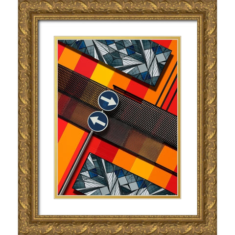 Untitled Gold Ornate Wood Framed Art Print with Double Matting by Buczkowski, Tomasz