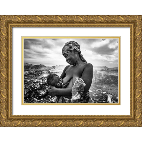 The Chalice Of Life Gold Ornate Wood Framed Art Print with Double Matting by Coelho, Joao