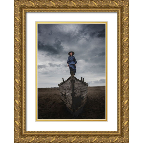 Betake Gold Ornate Wood Framed Art Print with Double Matting by Sedaghi, Hooman