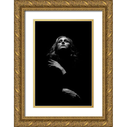 Eli Gold Ornate Wood Framed Art Print with Double Matting by Saeidinia, Afshin