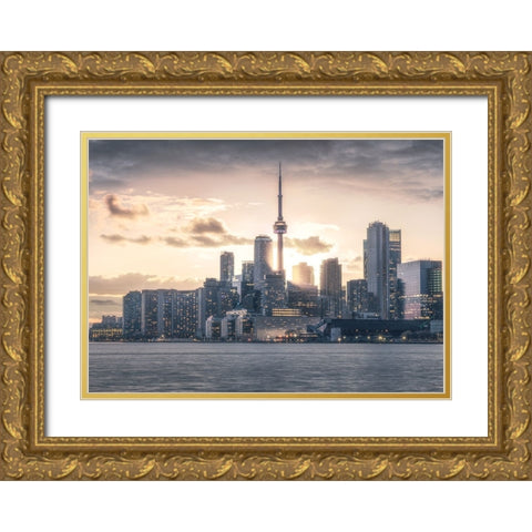 Lightburst! Gold Ornate Wood Framed Art Print with Double Matting by Hill, David